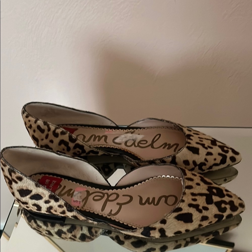 Animal print flats